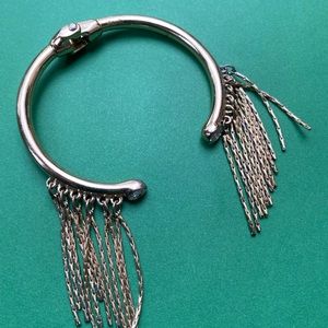 Gold and rhinestone bracelet